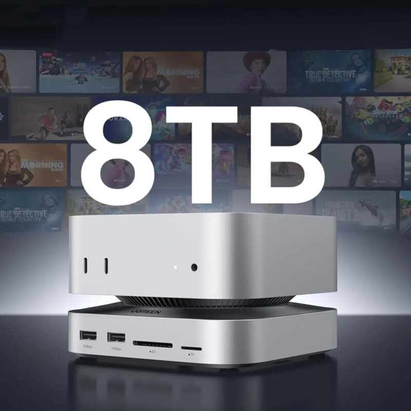 Hub USB-C Mac Mini M4, 11in1, 10Gbps, 8TB Ugreen, 4cm, 65487