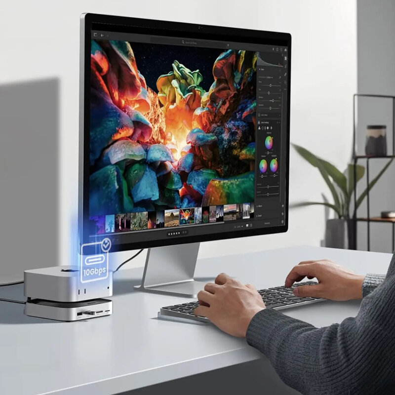 Hub USB-C Mac Mini M4, 11in1, 10Gbps, 8TB Ugreen, 4cm, 65487