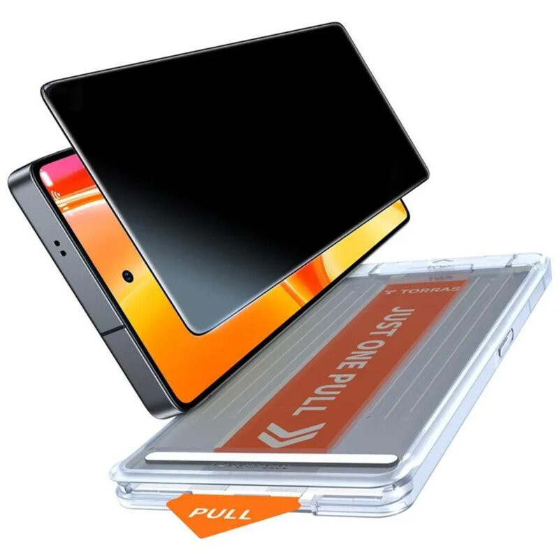 Folie sticla Samsung Galaxy S26 Ultra Torras GlassGo Install Master Privacy, negru