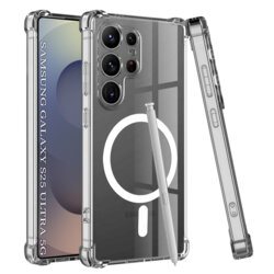 Husa Samsung Galaxy S25 Ultra Techsuit Shockproof Clear Silicone MagSafe, transparenta