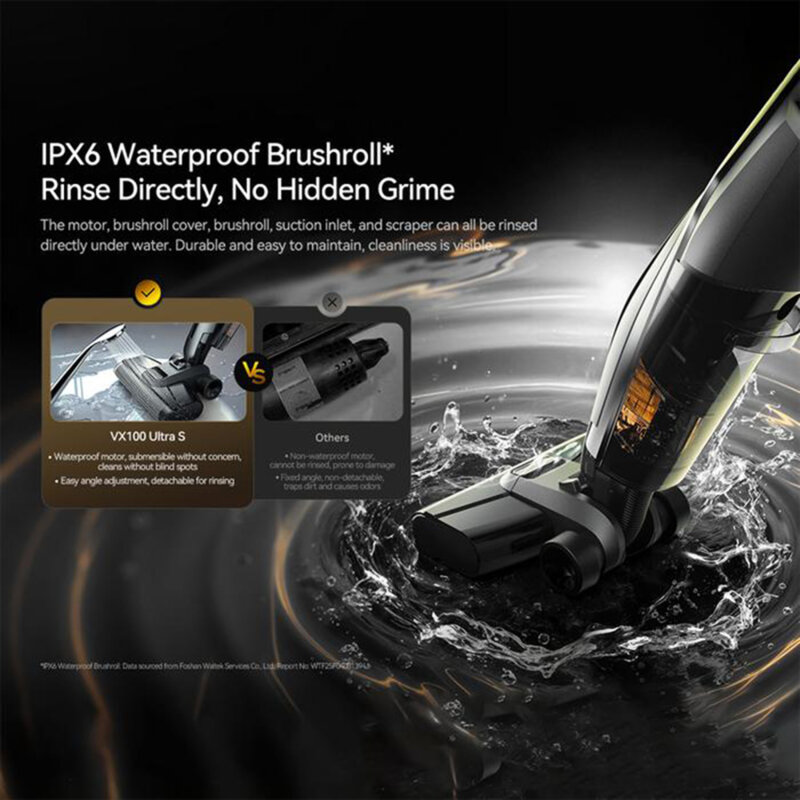 Aspirator vertical fara fir 2in1 Deerma VX100 Ultra S, 22000Pa