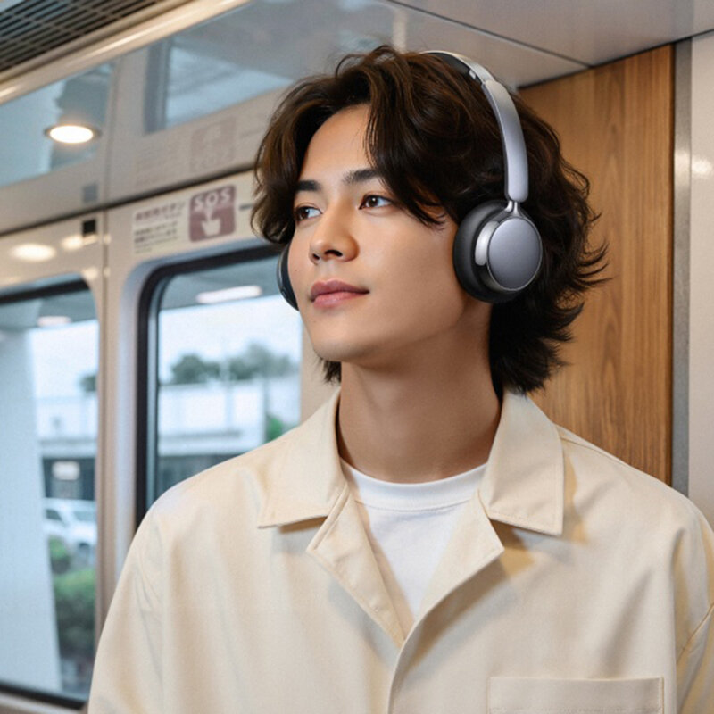 Casti wireless Bluetooth 6.0 Ugreen, 500mAh, bej, 75631