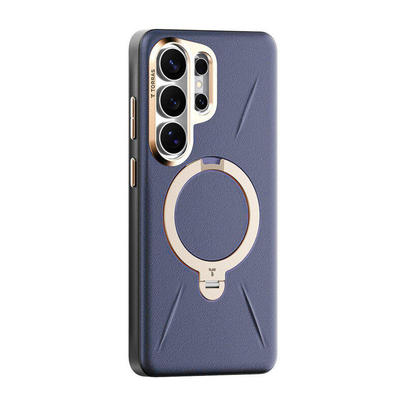 Husa Samsung Galaxy S26 Ultra Torras QPRO Leather Series, mov