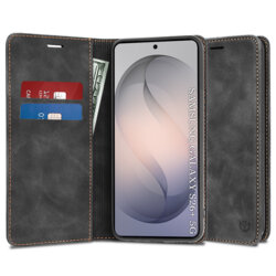 Husa piele Samsung Galaxy S26 Plus Techsuit Confy Cover, negru