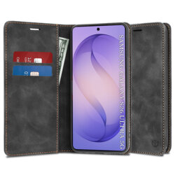Husa piele Samsung Galaxy S26 Ultra Techsuit Confy Cover, negru