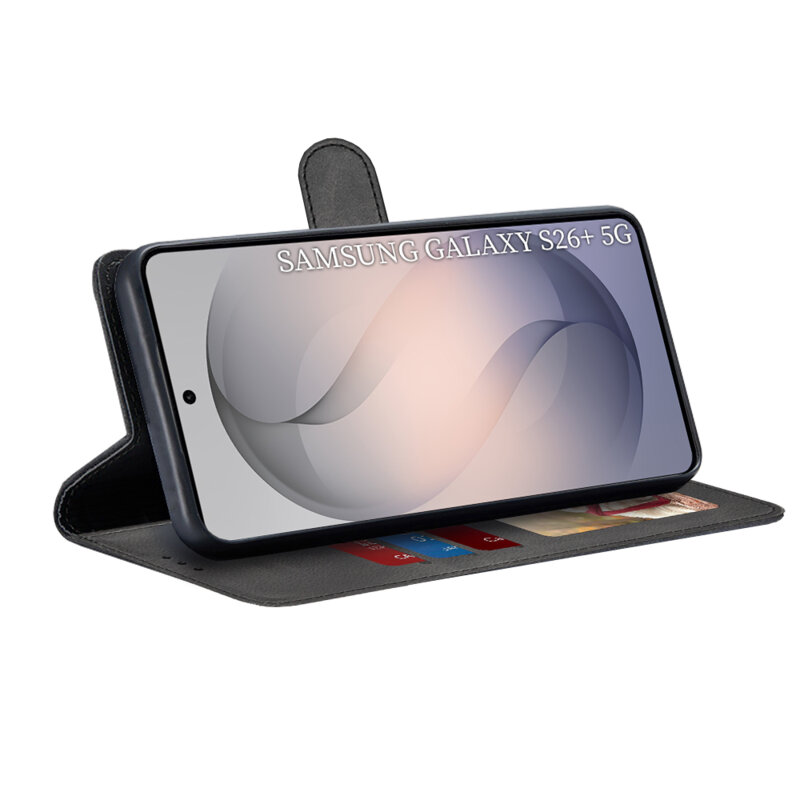 Husa 360 Samsung Galaxy S26 Plus Techsuit Diary Book, negru