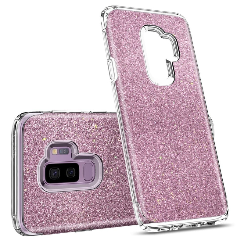 Bumper Spigen Samsung Galaxy S9 Plus Slim Armor Crystal Glitter - Rose Quartz