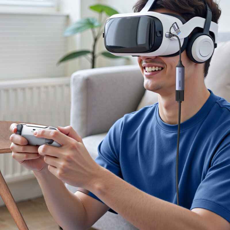 Placa de captura video Ugreen, 5Gbps, 2K@30Hz, gri, 15389