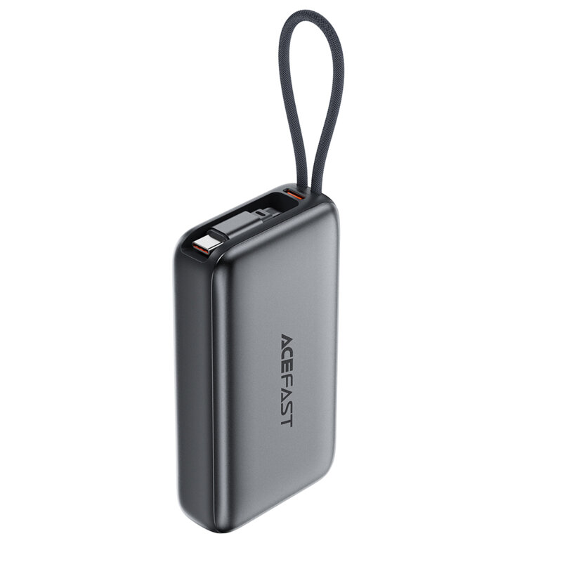 Power bank cu cablu telescopic 35W Acefast M32, 10000mAh, gri