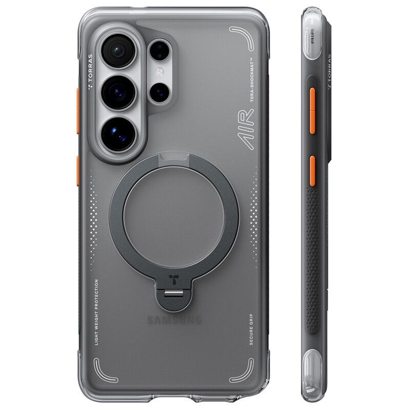 Husa Samsung Galaxy S26 Ultra Torras Ostand Spin Air Series, negru