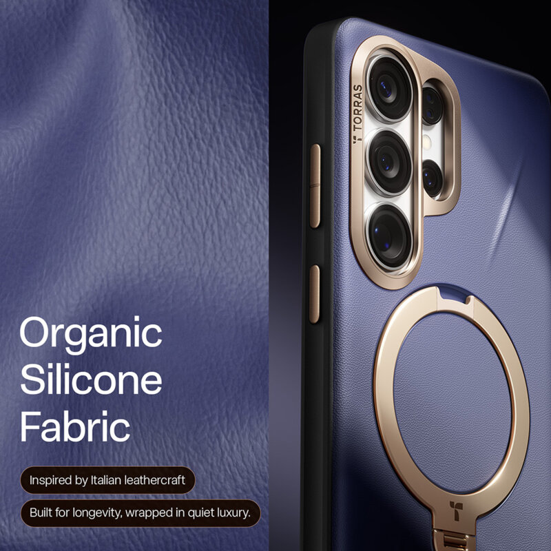 Husa Samsung Galaxy S26 Ultra Torras QPRO Leather Series, mov