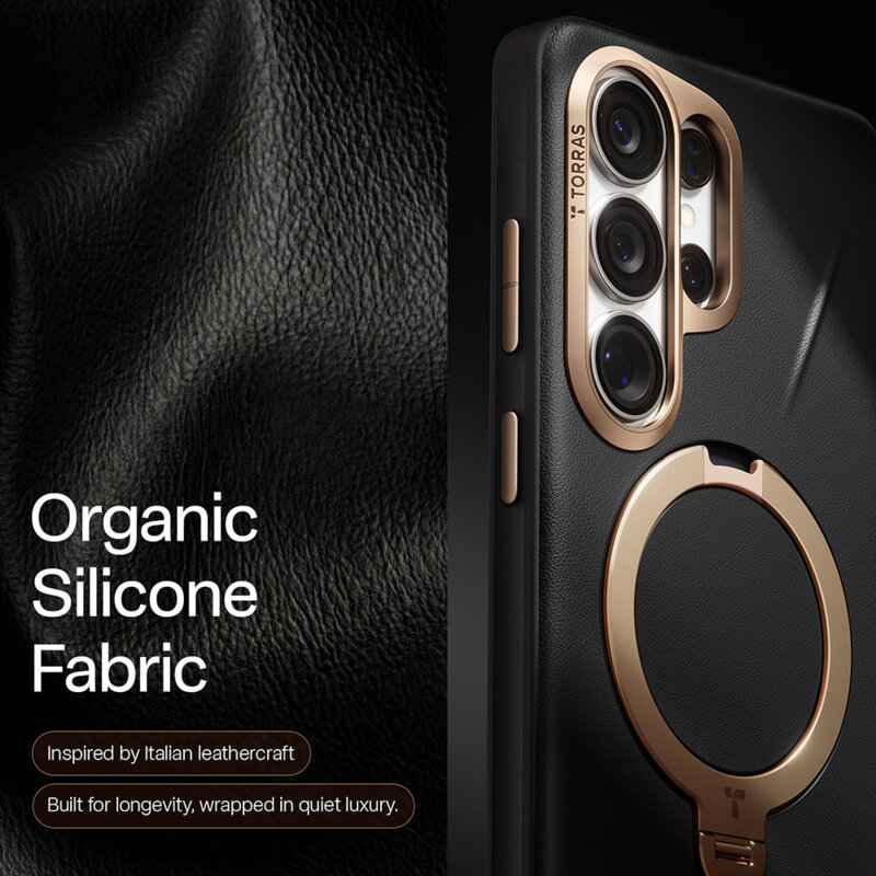 Husa Samsung Galaxy S26 Ultra Torras QPRO Leather Series, negru