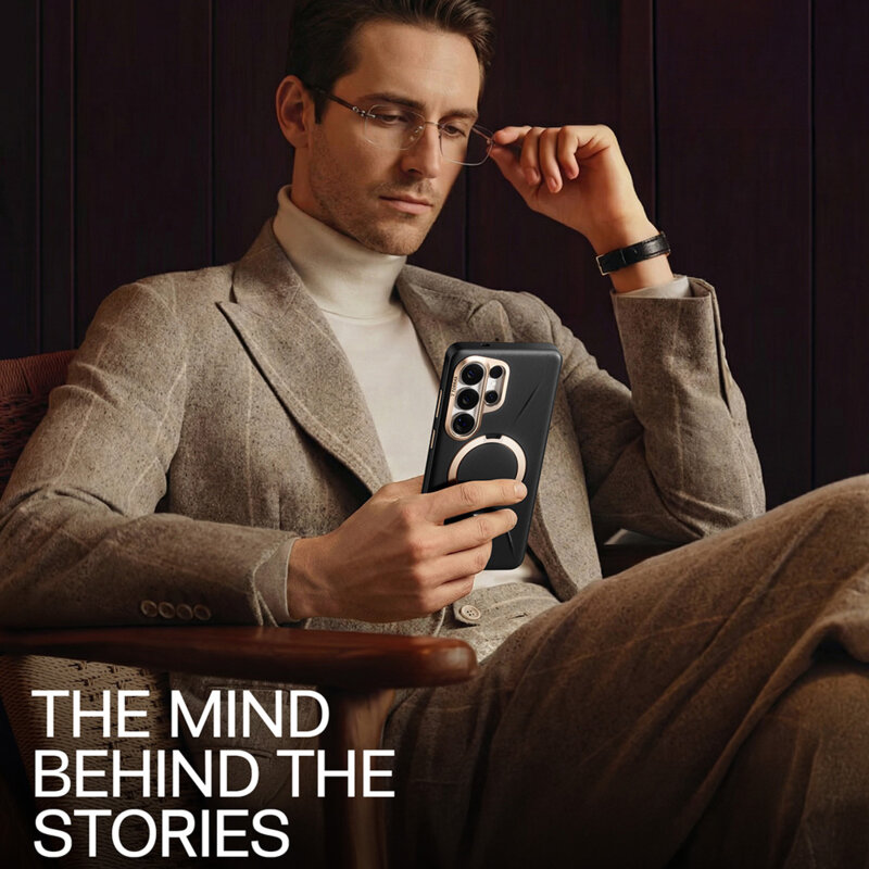 Husa Samsung Galaxy S26 Ultra Torras QPRO Leather Series, negru