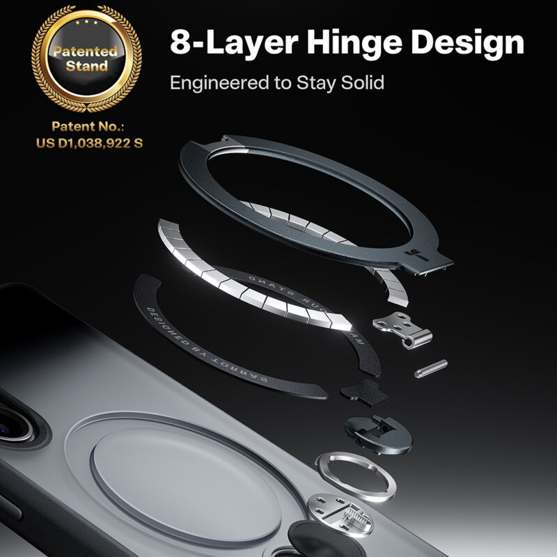 Husa Samsung Galaxy S26 Plus Torras Ostand Spin Series, negru