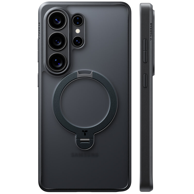 Husa Samsung Galaxy S26 Ultra Torras Ostand Spin Series, negru