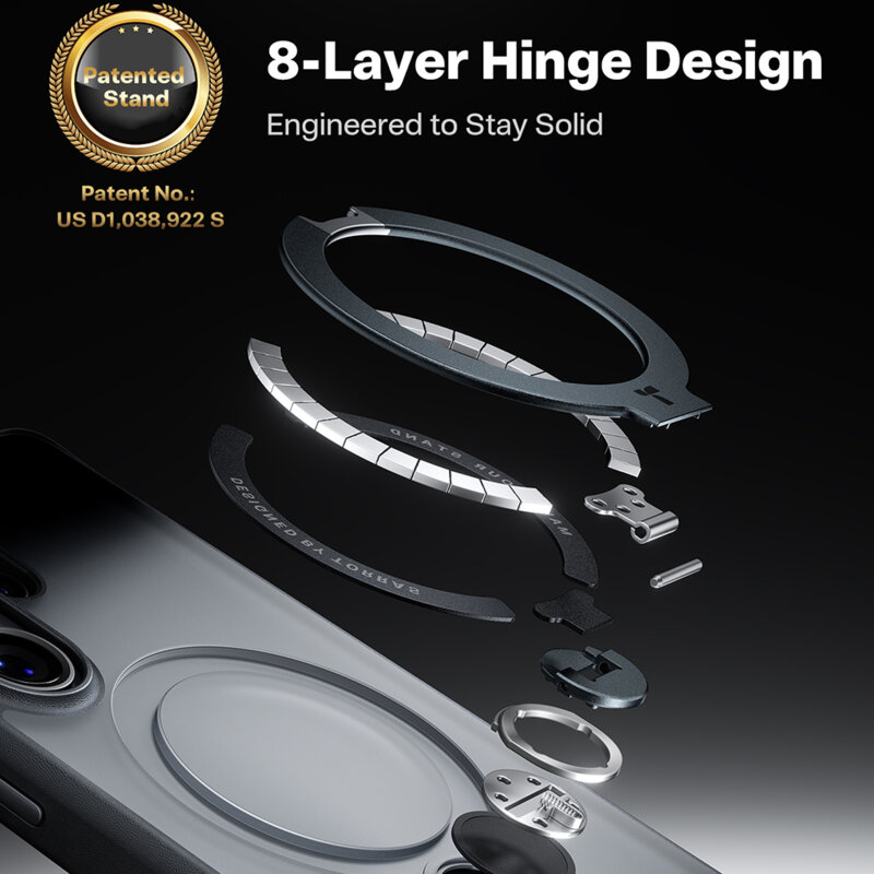 Husa Samsung Galaxy S26 Ultra Torras Ostand Spin Series, negru