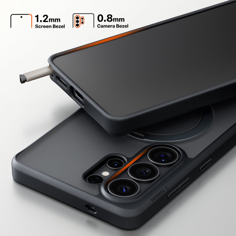 Husa Samsung Galaxy S26 Ultra Torras Ostand Spin Series, negru