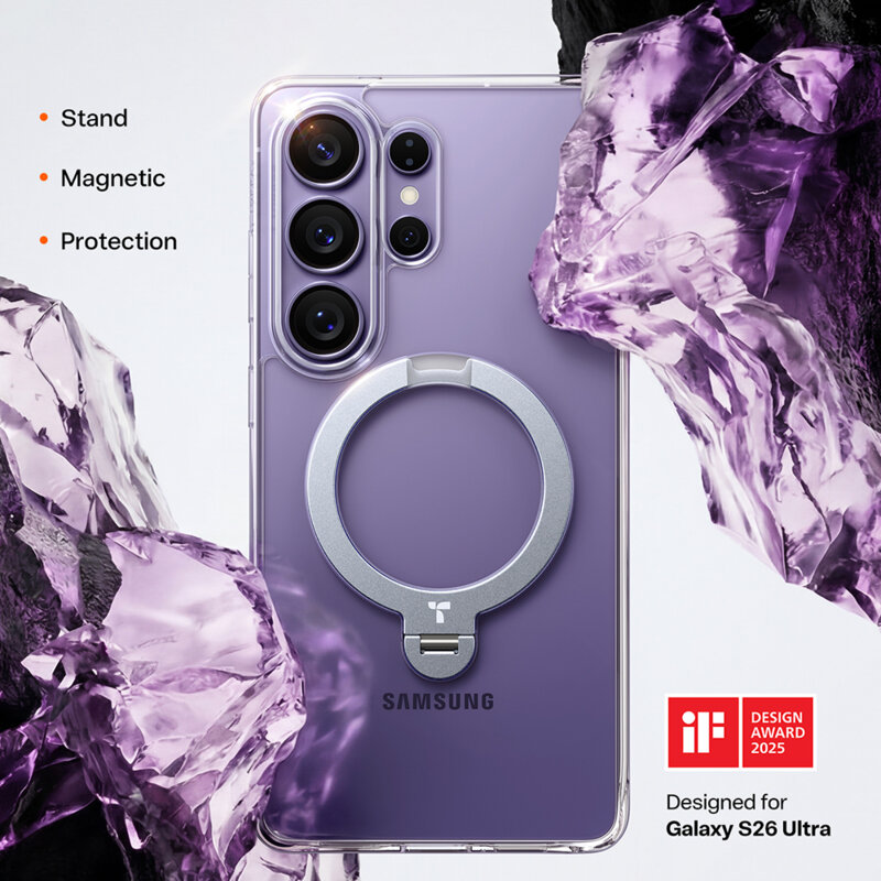 Husa Samsung Galaxy S26 Ultra Torras Ostand Spin Series, albastru