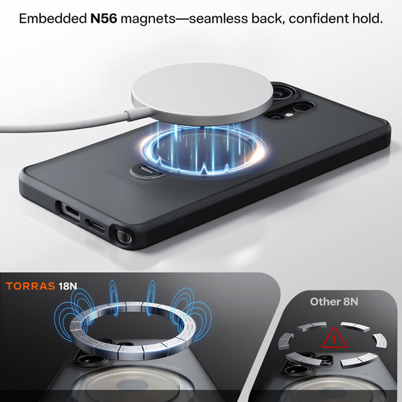 Husa Samsung Galaxy S26 Ultra Torras Ostand Spin Series, albastru