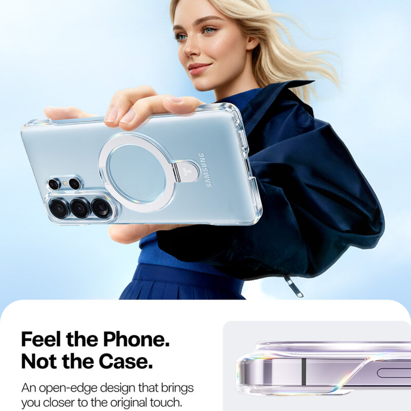 Husa Samsung Galaxy S26 Ultra Torras Ostand Slim Series, transparenta