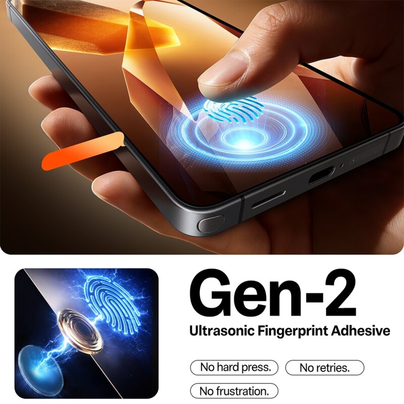 Folie sticla Samsung Galaxy S26 Ultra Torras GlassGo Install Master, transparenta