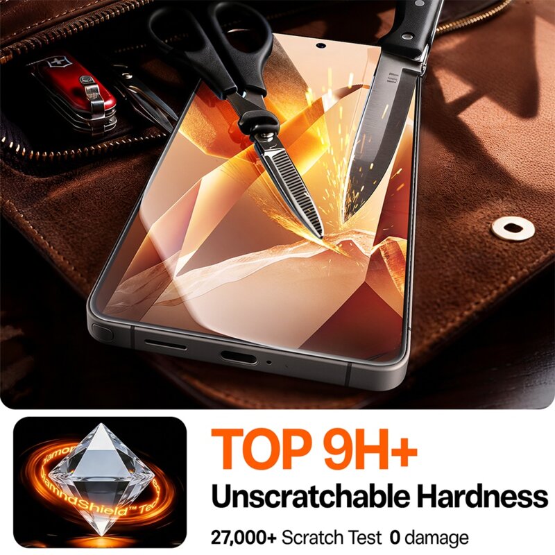 Folie sticla Samsung Galaxy S26 Torras GlassGo Install Master, transparenta