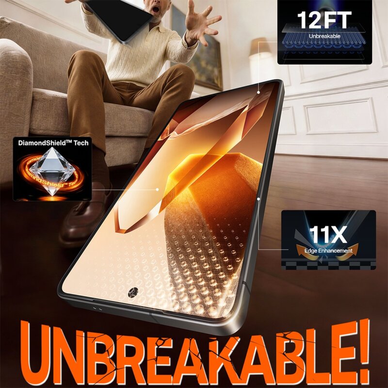 Folie sticla Samsung Galaxy S26 Plus Torras GlassGo Install Master, transparenta