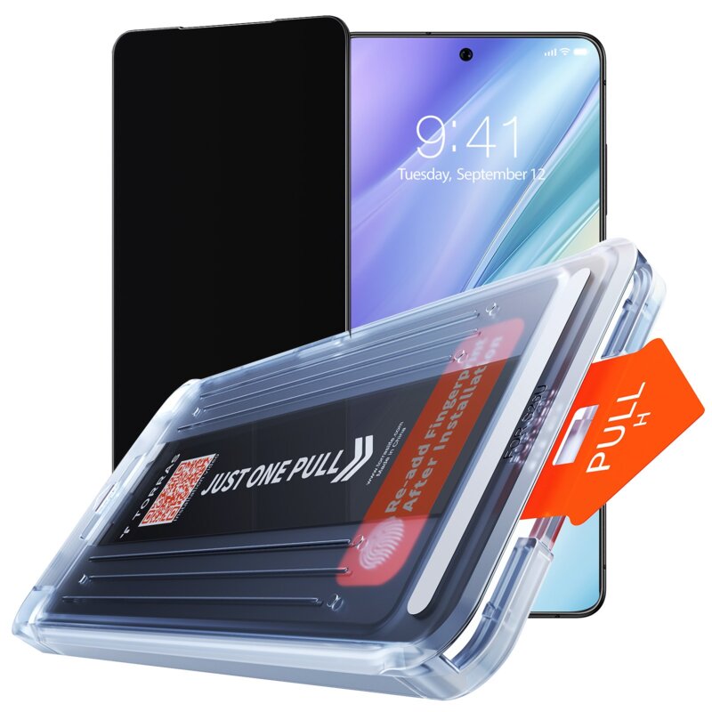 Folie sticla Samsung Galaxy S26 Ultra Torras GlassGo Install Master Privacy, negru