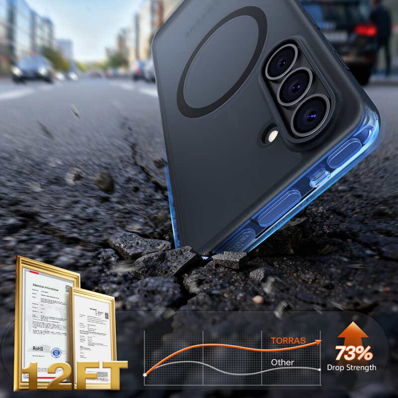 Husa Samsung Galaxy S26 Plus Torras Guardian Magnetic Series, negru