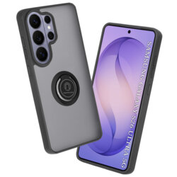 Husa Samsung Galaxy S26 Ultra Techsuit Glinth cu inel suport stand magnetic, negru