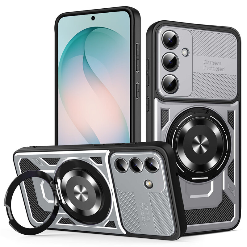 Husa Samsung Galaxy S26 Plus Techsuit RuggedCam, gri