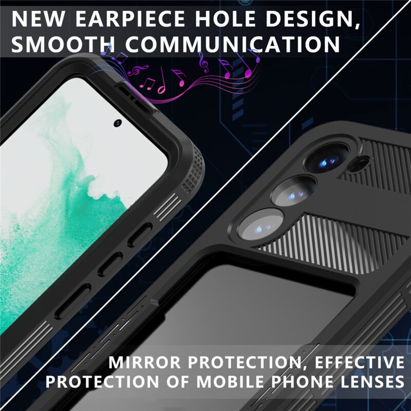 Husa impermeabila Samsung Galaxy S26 ShellBox Waterproof IP68, negru