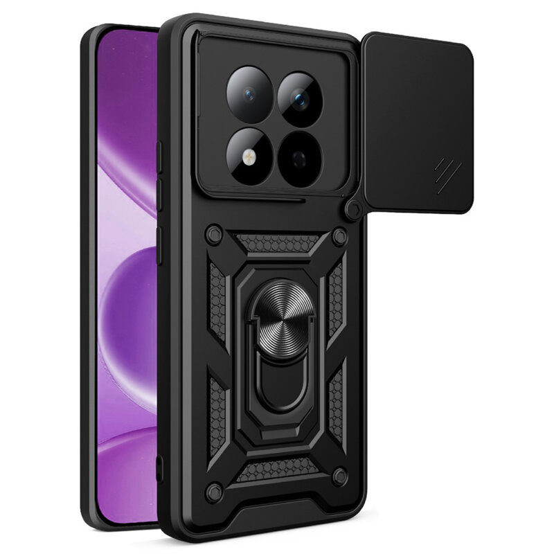 Husa Xiaomi Redmi Note 15 Pro 4G protectie camera Techsuit CamShield Series, negru