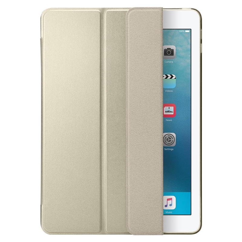 Husa Apple iPad 9.7 inch 2017, iPad 9.7 inch 2018 Flip Spigen Smart Fold - Auriu
