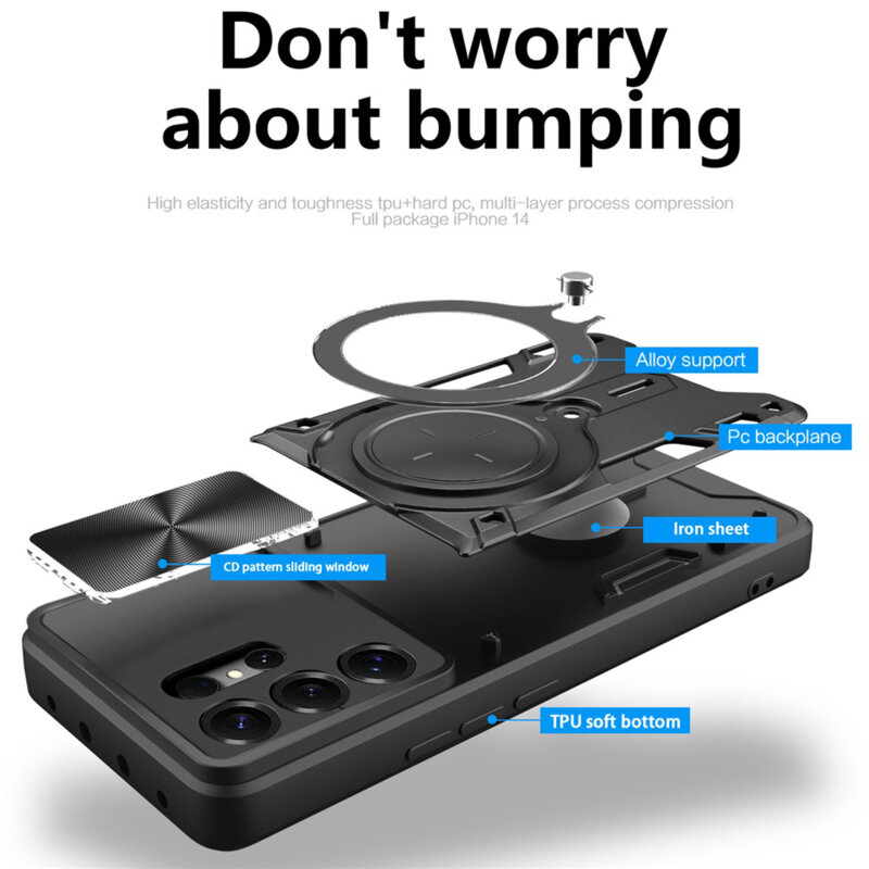 Husa Samsung Galaxy S26 Ultra Techsuit CamGuard Pro, negru