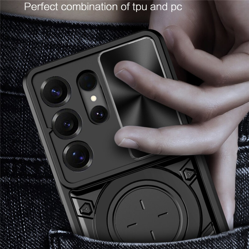 Husa Samsung Galaxy S26 Ultra Techsuit CamGuard Pro, albastru