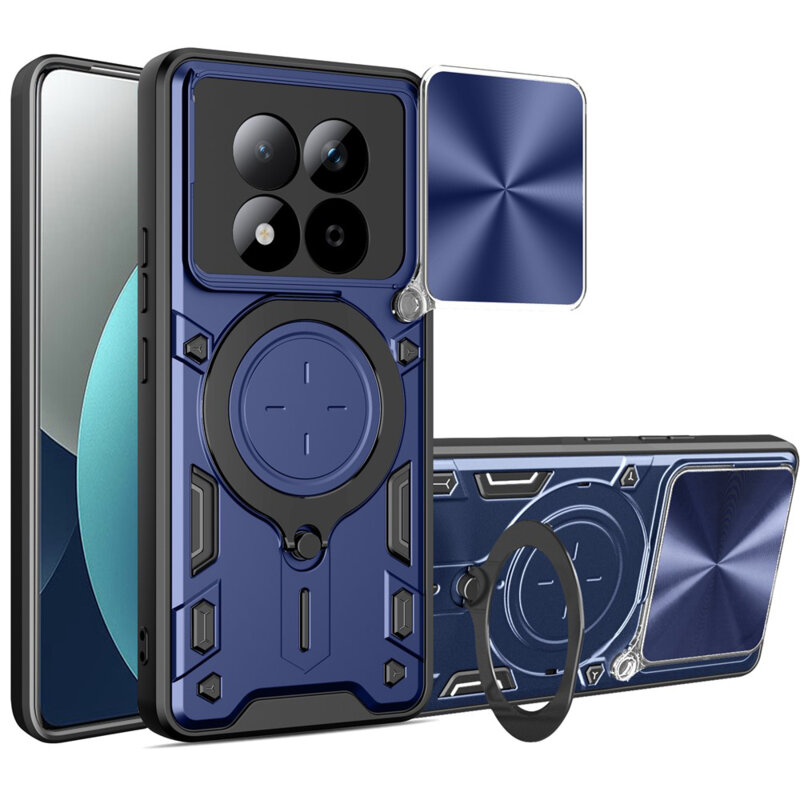 Husa Xiaomi Redmi Note 15 Pro 4G Techsuit CamGuard Pro, albastru