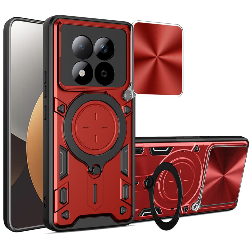 Husa Xiaomi Redmi Note 15 Pro 5G Techsuit CamGuard Pro, rosu