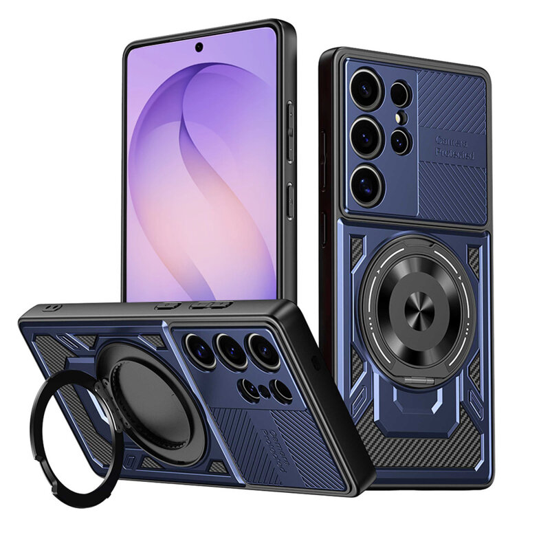 Husa Samsung Galaxy S26 Ultra Techsuit RuggedCam, albastru