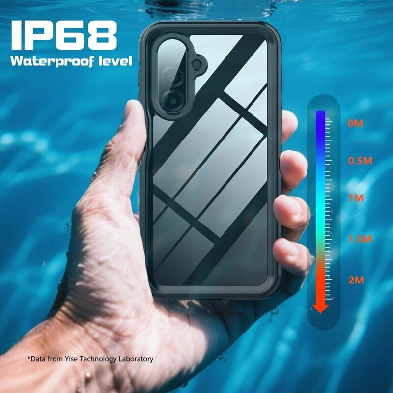 Husa impermeabila Samsung Galaxy A17 4G ShellBox Waterproof IP68, negru
