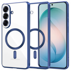 Husa premium Samsung Galaxy S26 Plus Techsuit Luxury Crystal MagSafe, albastru