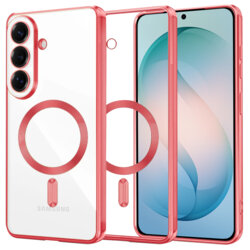 Husa premium Samsung Galaxy S26 Plus Techsuit Luxury Crystal MagSafe, rosu