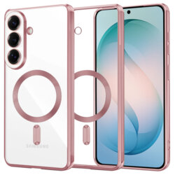 Husa premium Samsung Galaxy S26 Plus Techsuit Luxury Crystal MagSafe, roz