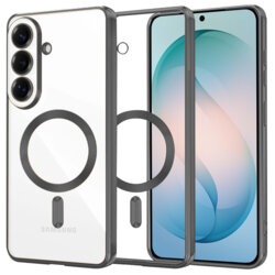 Husa premium Samsung Galaxy S26 Plus Techsuit Luxury Crystal MagSafe, negru