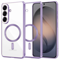 Husa premium Samsung Galaxy S26 Techsuit Luxury Crystal MagSafe, mov