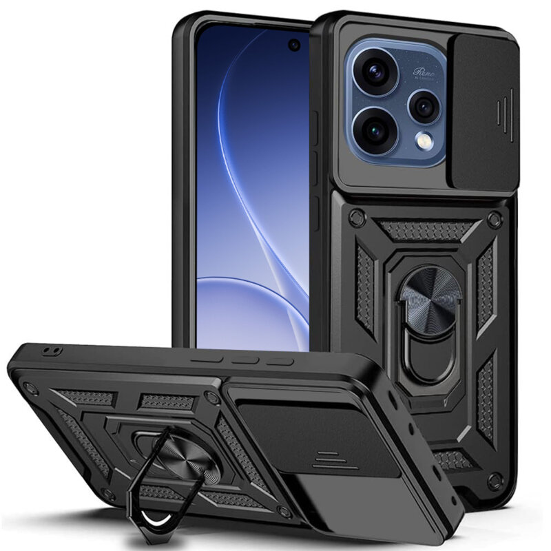 Husa Oppo Reno15 protectie camera Techsuit CamShield Series, negru