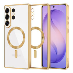 Husa premium Samsung Galaxy S26 Ultra Techsuit Luxury Crystal MagSafe, auriu