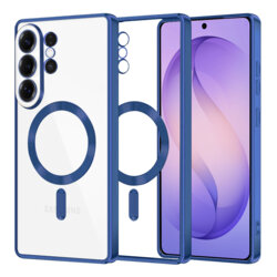 Husa premium Samsung Galaxy S26 Ultra Techsuit Luxury Crystal MagSafe, albastru