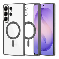 Husa premium Samsung Galaxy S26 Ultra Techsuit Luxury Crystal MagSafe, negru