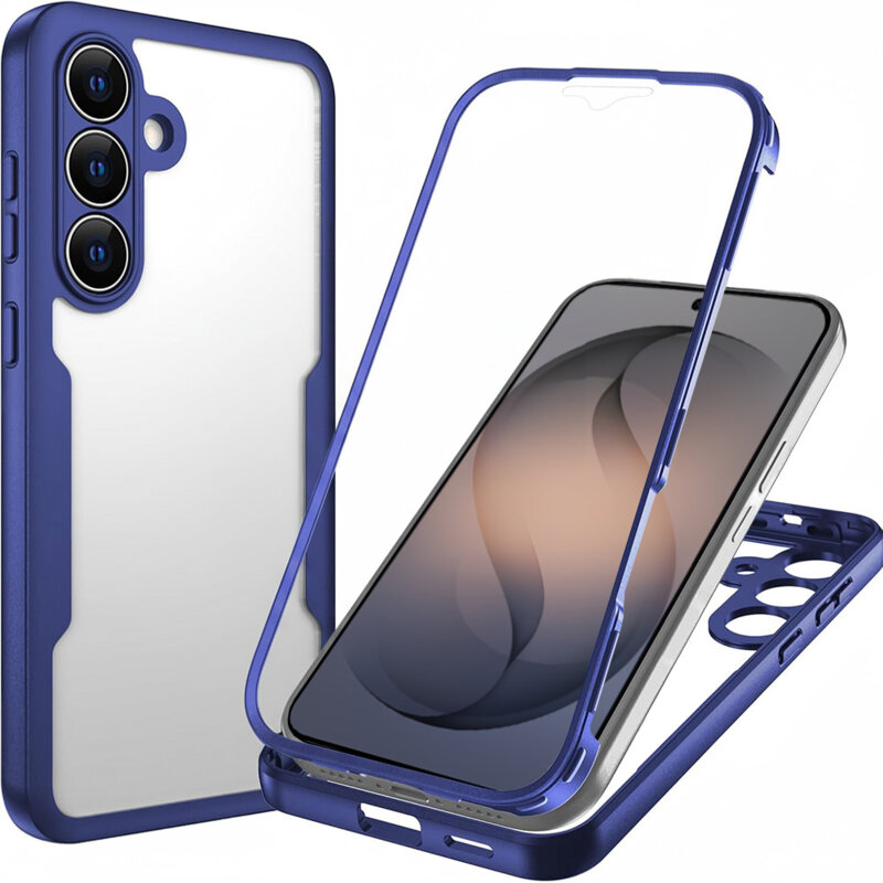 Husa 360° Samsung Galaxy S26 Techsuit ColorVerse, albastru